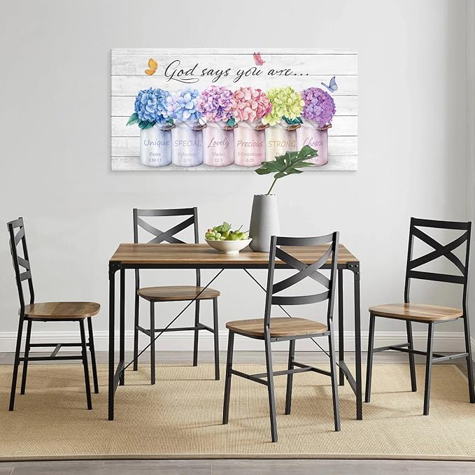 Cao Gen Decor ArtH43062 Inspirational Bible Verse Wall Art: God Says You Are - Image 8