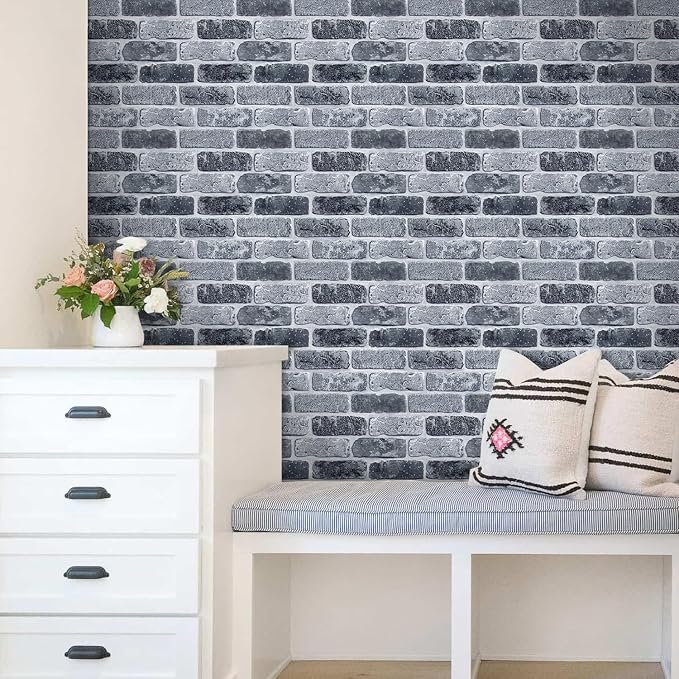 Commomy 3D Peel and Stick Brick Tiles - Image 9