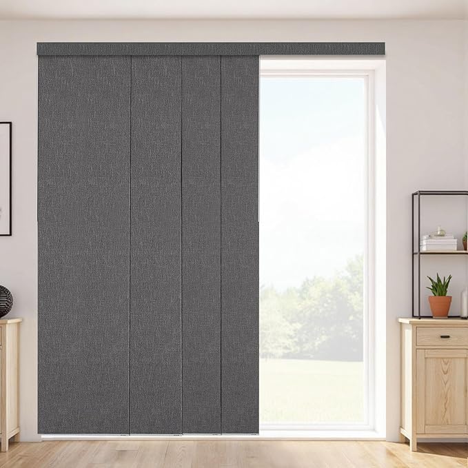 VEVOR Panel Track Blinds, Extendable Track from 45.8 in to 86 in W, Trimmable by VEVOR