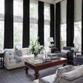 NICETOWN Black 192 inch Long Velvet Curtains by NICETOWN