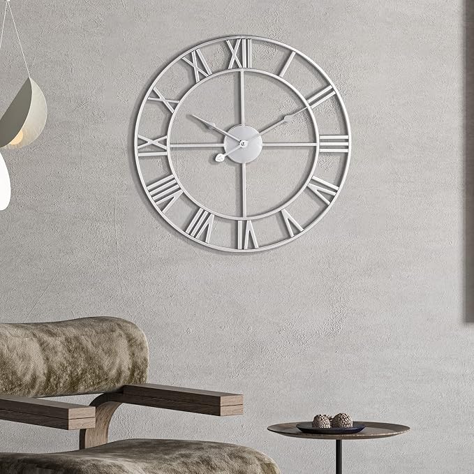 LEIKE 16" Modern Large Wall Clocks, Silent Non Ticking, Battery Operated - Image 4
