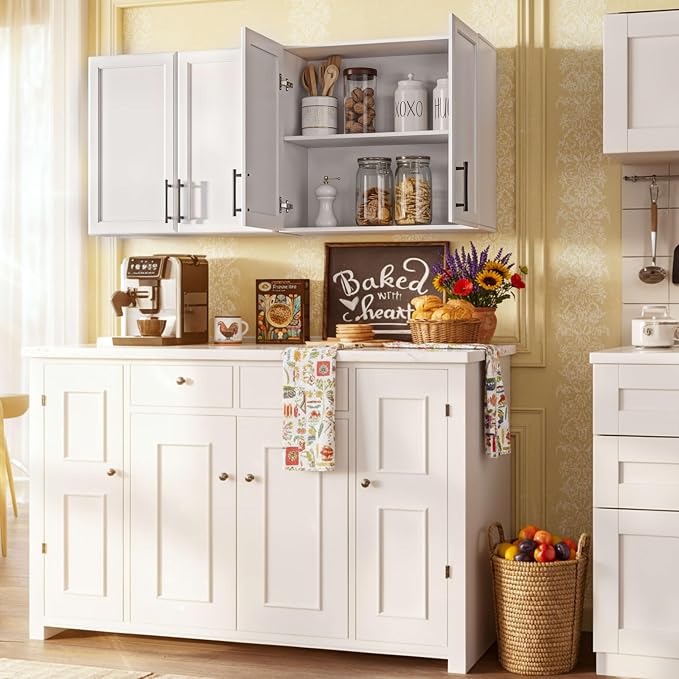 Furnaza Wall Cabinets for Laundry Room, Shaker Wall Mounted Kitchen Cabinets - Image 6