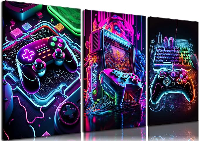 BGFCE Game Room Decor Set of 3 by BGFCEWallArt