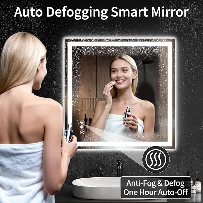 30"x30" LED Bathroom Mirror - Image 3