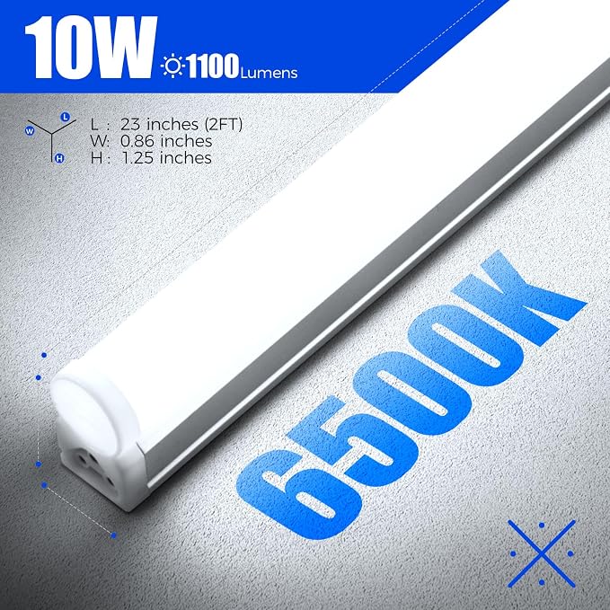 Barrina T5 LED Shop Light 2FT, Utility Shop Lights, Ceiling and Under Cabinet - Image 7