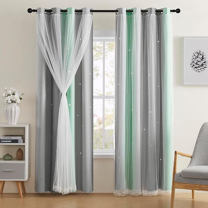 XiDi Bedroom Decor Blackout Curtains by Addsomecolortolife