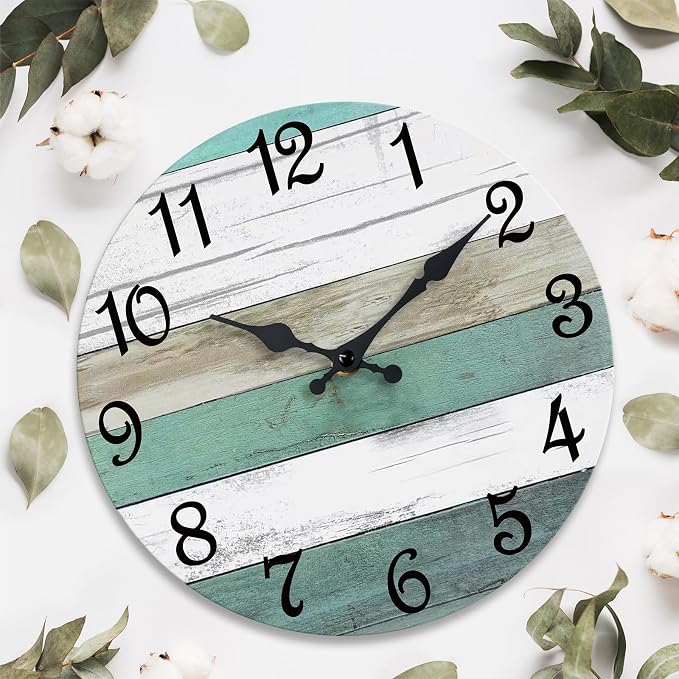 CHYLIN Wall Clock, 10 Inch Silent Non Ticking Wall Clocks Battery Operated - Image 6