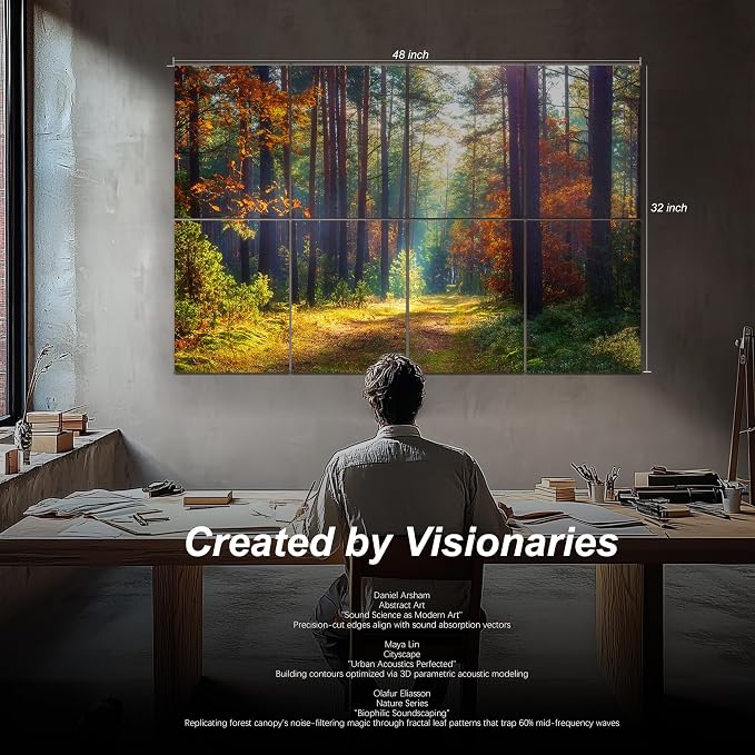 Mollywell Art Acoustic Panels, Sound Proofing, Wall Decoration, Suitable - Image 2