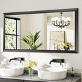 Briivue 60x30 Inch Black Bathroom Mirror by Briivuemodernmirrors