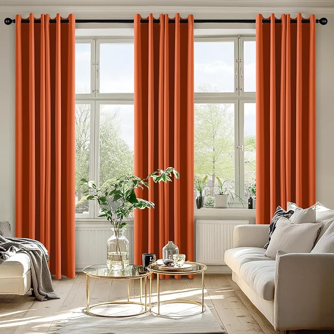 MIULEE Blackout Curtains for Bedroom Living Room 2 Panels, Thermal Insulated - Image 6