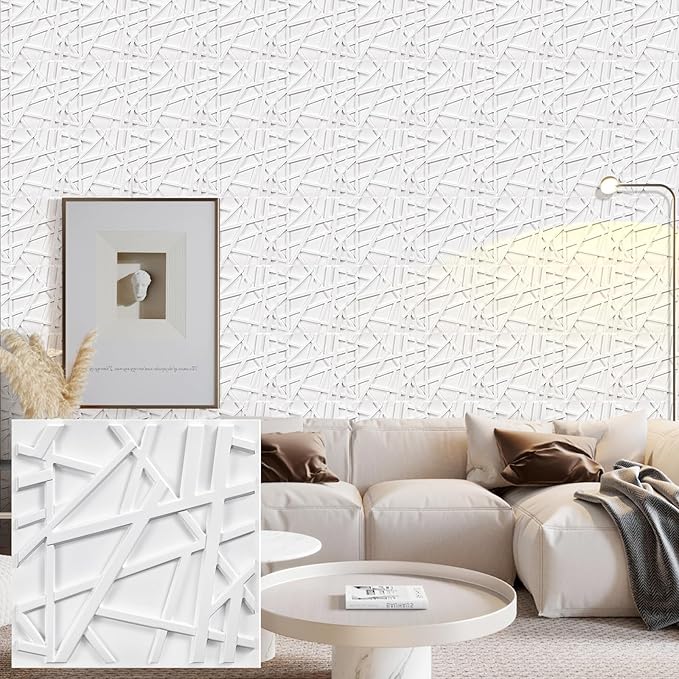 Heikki 30 Pack 3D Wall Panel for Interior Wall Décor, PVC Flower Textured Wall by YourBestChoices