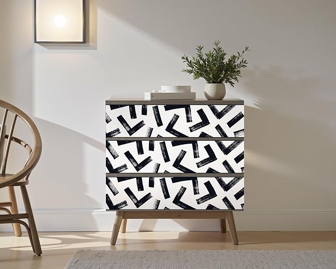 FLFK Black and White Design Wallpaper Border - Image 3