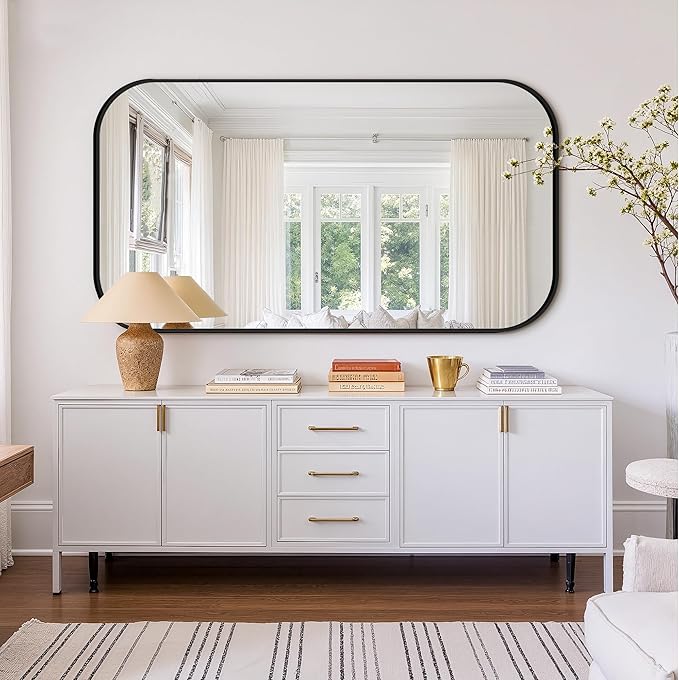 Bathroom Mirror for Wall, Large Bathroom Vanity Mirror for Over Sink 30 x 55 - Image 7