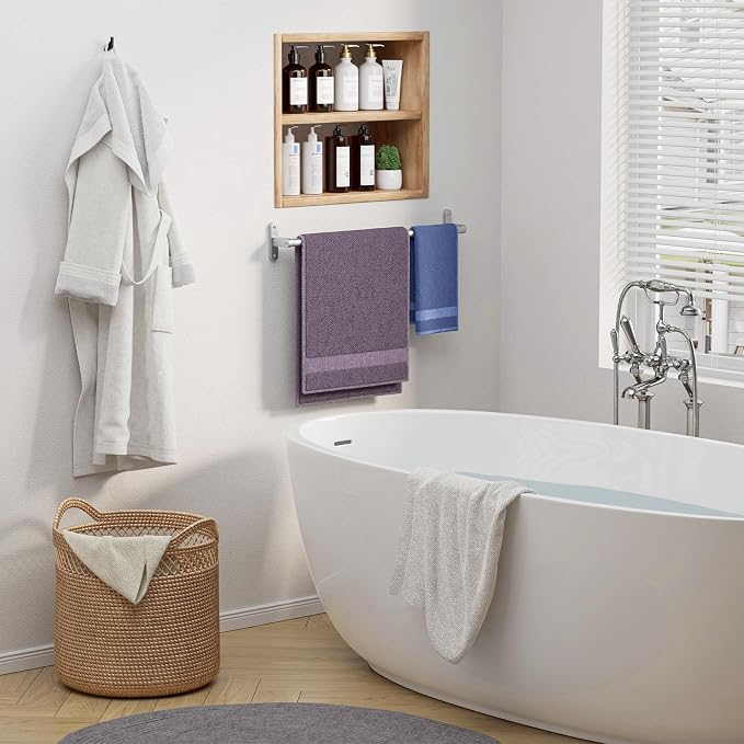Powools Brushed Nickel Towel Rack - Image 6