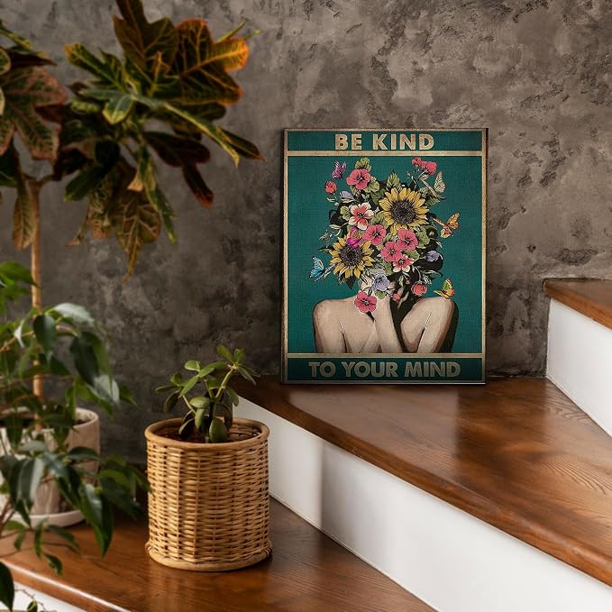 DIHSIEG Inspirational Canvas Wall Art funny bathroom wall art Print Poster - Image 5