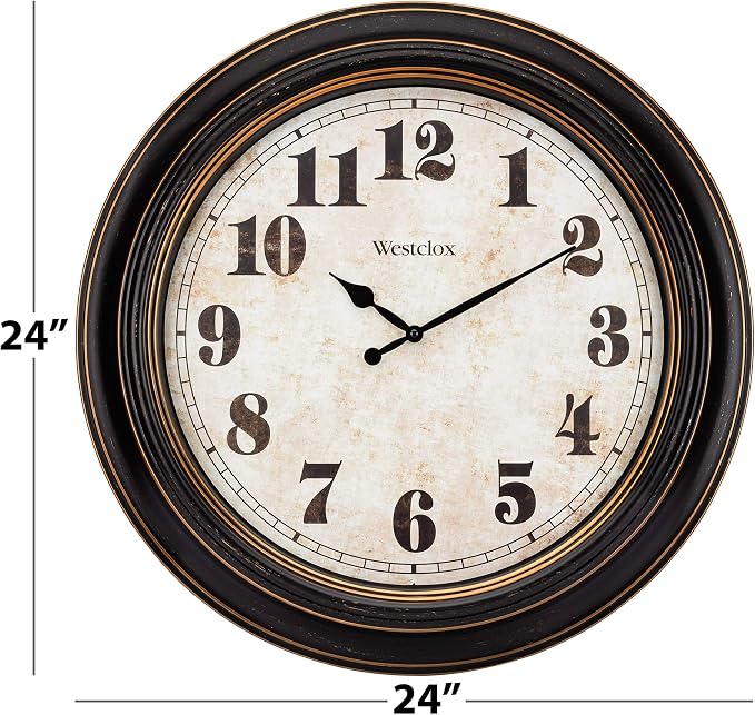 Westclox Traditional Large Wall Clock – Battery-Operated 24-Inch Vintage - Image 5