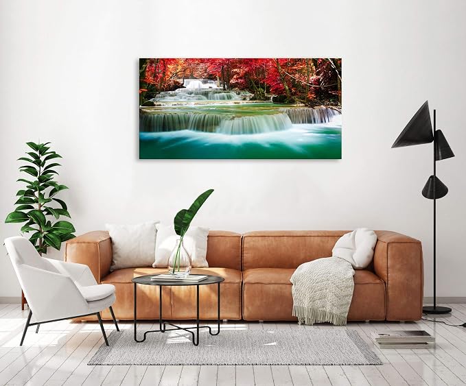 Cao Gen Decor Art-S05150 Wall Art 1 Pieces Waterfall Canvas Print Landscape - Image 2