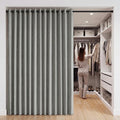 RYB HOME Accordion Style Room Divider Curtain-100% Blackout Folding Accordion by RYBHOME