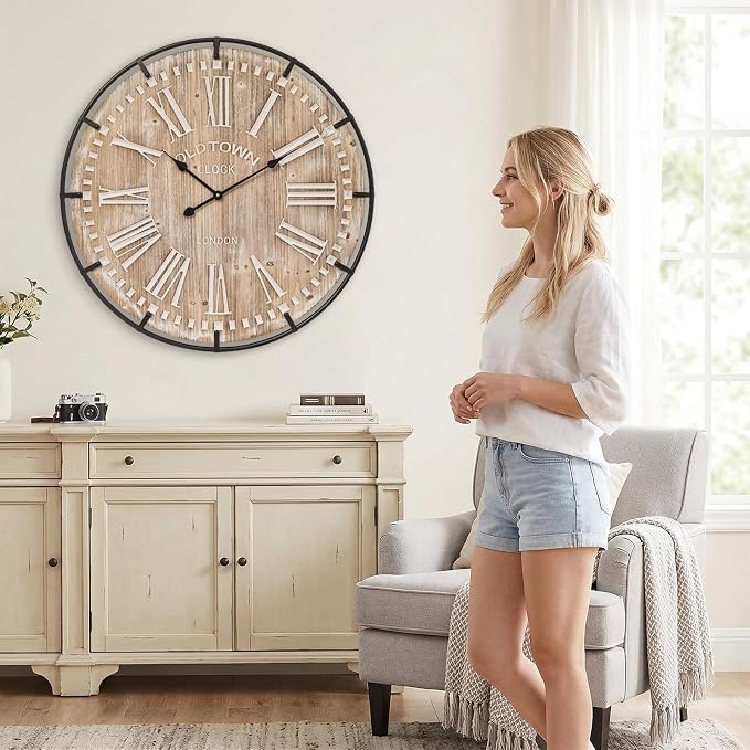 EMAX HOME 30 Inch Extra Large Wall Clock - Image 4
