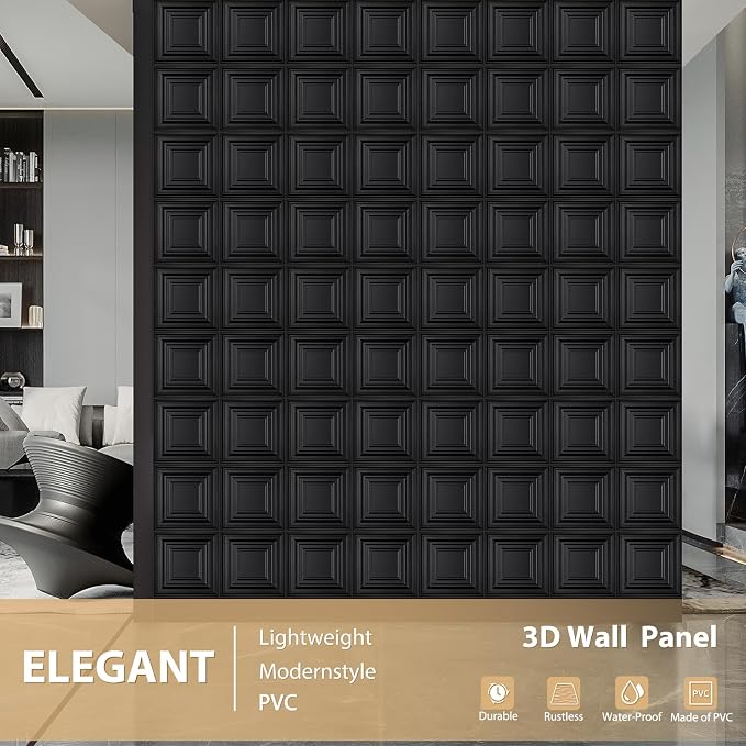 Heikki 30 Pack 3D Wall Panel for Interior Wall Décor, PVC Flower Textured Wall - Image 2