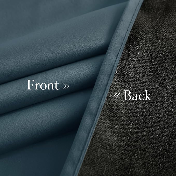 NICETOWN Blue Velvet Curtains 84 inches - Image 6