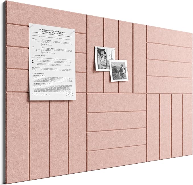 Bumusty Large Cork Board Alternative-36 x 24" Felt Bulletin Board Tiles by BUMUSTY