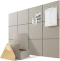 6-Pack Self-Adhesive Acoustic Panels, Soundproof Wall Panels by Lebenforce