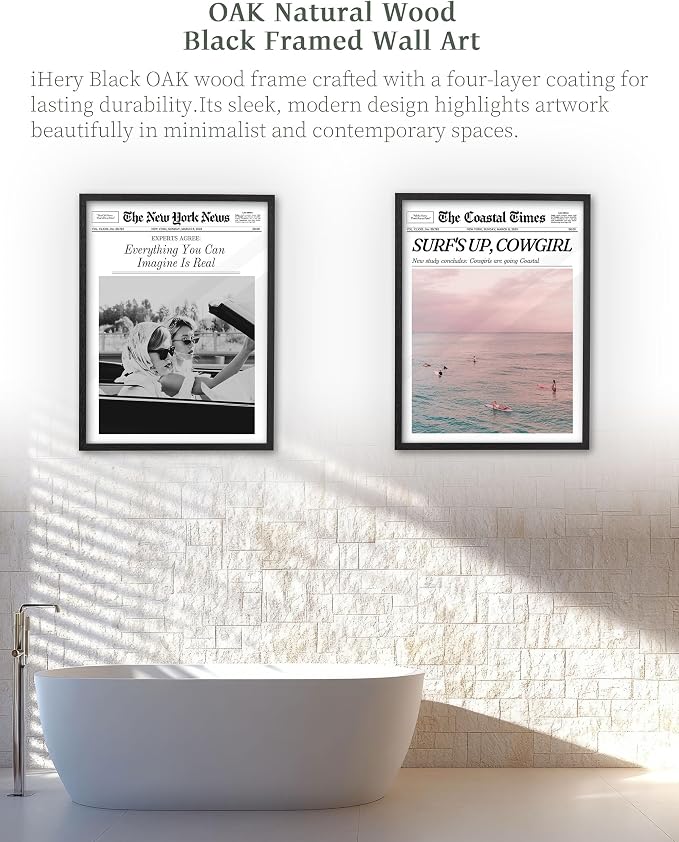 iHery Premium Natural Black OAK Wood 12x16in Everything You Can Imagine Is Real - Image 5