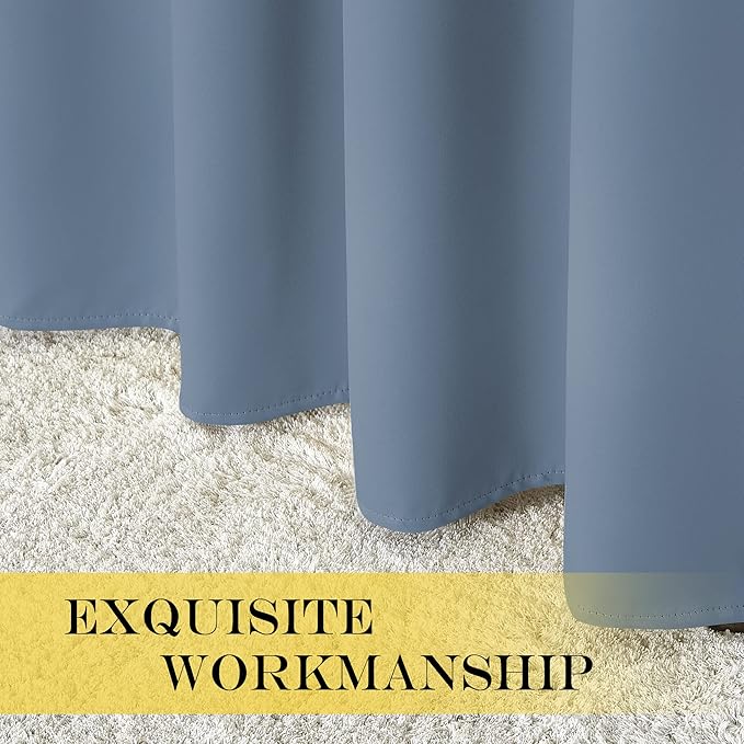 NICETOWN Blackout Wide Sliding Door Curtains - Image 6