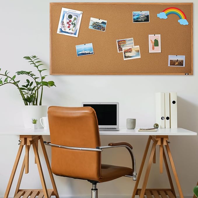Mr. Pen- Cork Board, Wood Frame, Cork Bulletin Board, Push Pin Board, Cork - Image 7