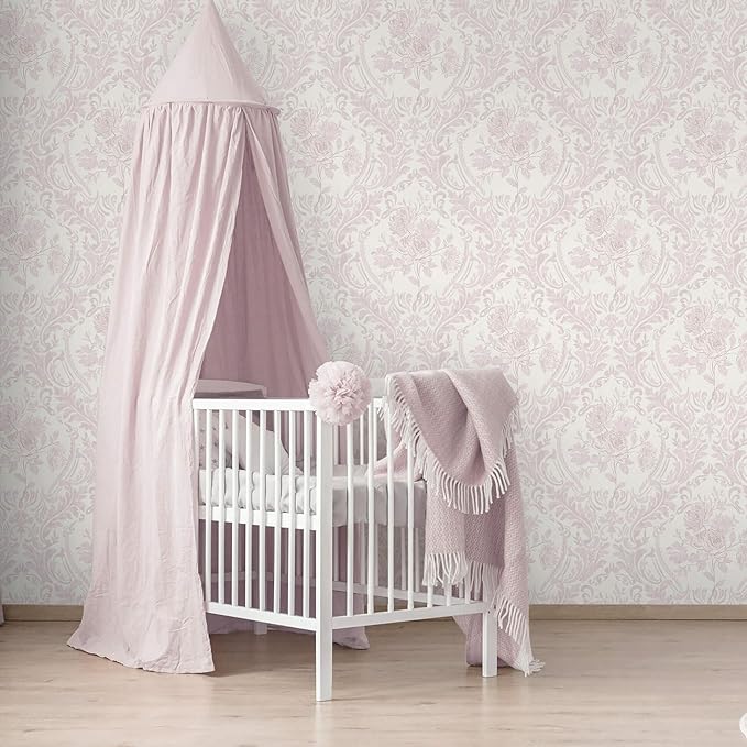 Ismoon Floral Peel and Stick Wallpaper Pink Contact Paper Boho Watercolor - Image 7