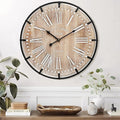 24 Inch Large Farmhouse Wall Clock by UPPER+DECOR