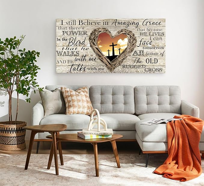 Cao Gen Decor Art A63598 Amazing Grace Wall Art Decor Canvas Print Picture - Image 7