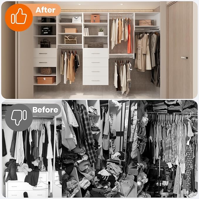 ROOMTEC Modular Closet System, Wooden Tower - Image 3