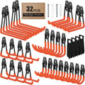32 Pack Garage Hooks with Anti-Slip Coating Heavy Duty Wall Mount Hooks by Unknown