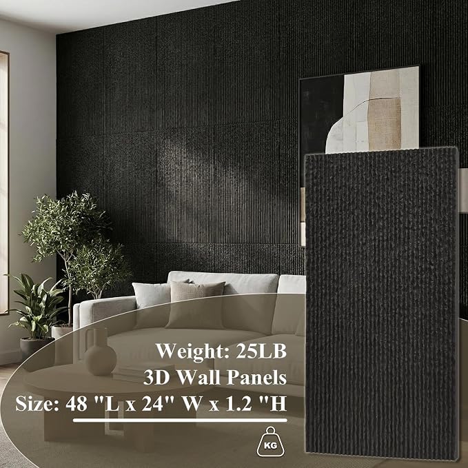BEAUTYPEAK 3D Faux Stone Wall Panels, Home & Office Accent Wall, Easy Install - Image 3