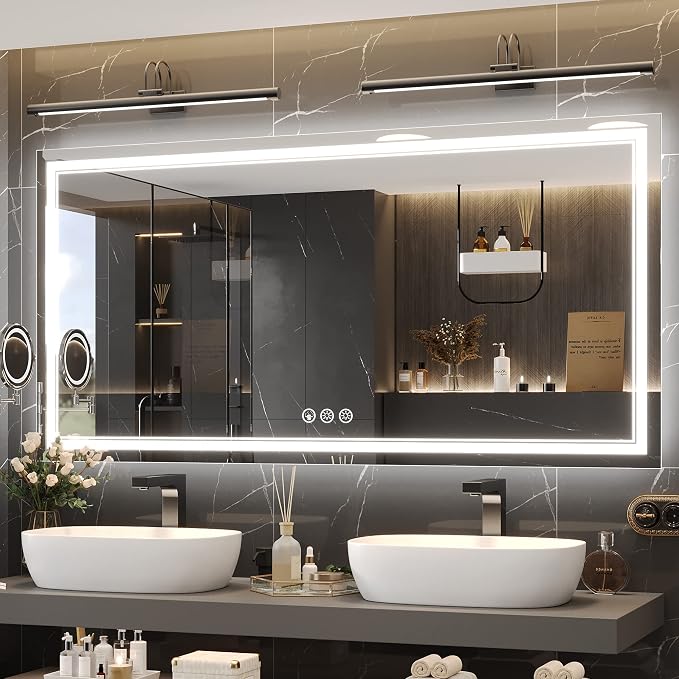 Ratsamee 72x36 Inch Led Mirror for Bathroom by RATSAMEE