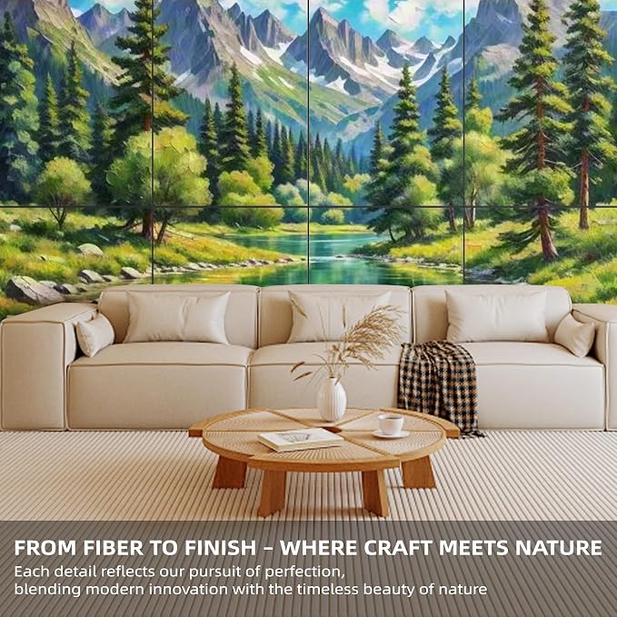 8 Pack Art Acoustic Panels, TEMGCUAM Self-Adhesive Sound Absorbing Wall Panels - Image 2
