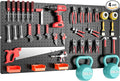 Peg Board, Includes 4 Pack 24''X12'' Large Black Peg Board by Hogurity