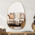 PERFNIQUE Irregular Wall Mirror Asymmetrical Mirror, Decorative Modern Wall by PERFNIQUE