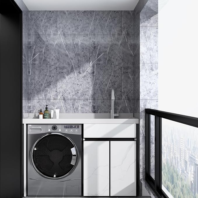 Haimin Wall Panels Peel and Stick 10 Pieces 23.6x11.8in Lightweight Backsplash - Image 4