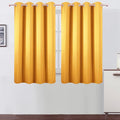 LEMOMO Yellow Blackout Curtains/52 x 45 Inch Length/Set of 2 Panels Grommet by Lemomo