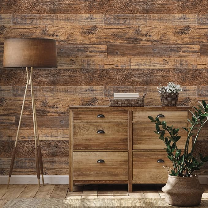 TANONE Wood Contact Paper Kitchen Peel and Stick Wallpaper, Self Adhesive - Image 2
