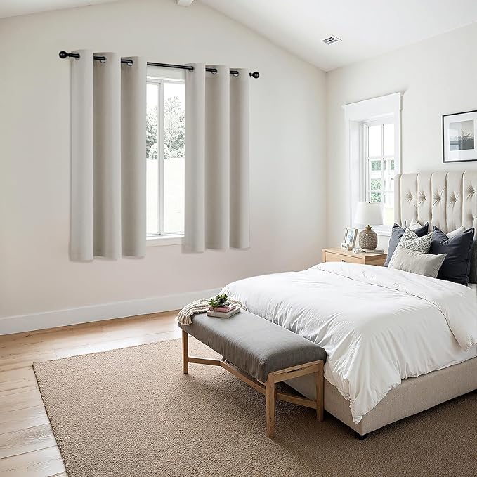 MIULEE Blackout Curtains for Bedroom Living Room 2 Panels, Thermal Insulated - Image 6