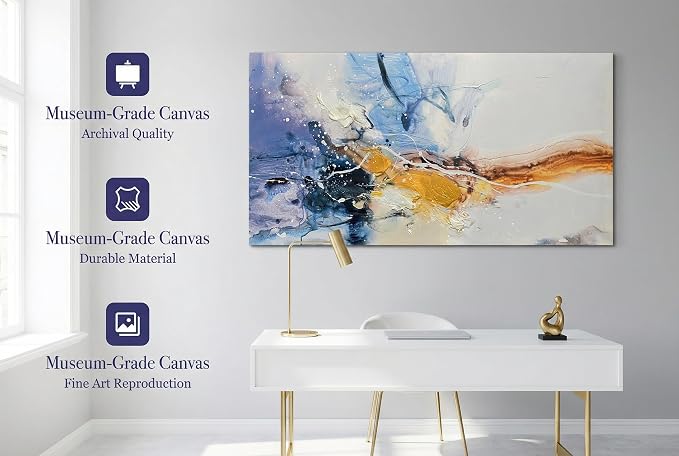 Ardemy Large Abstract Wall Art 40"x20" - Image 2