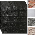 10PCS 3D Wall Panels Peel and Stick Foam, Self-Adhesive Decorative 3D Brick by SYYKDEF