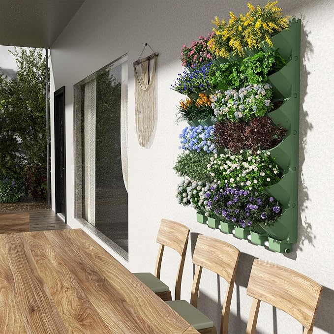 Self Watering Wall Mounted Vertical Planter, 36 Pots Wall Planter Indoor - Image 2