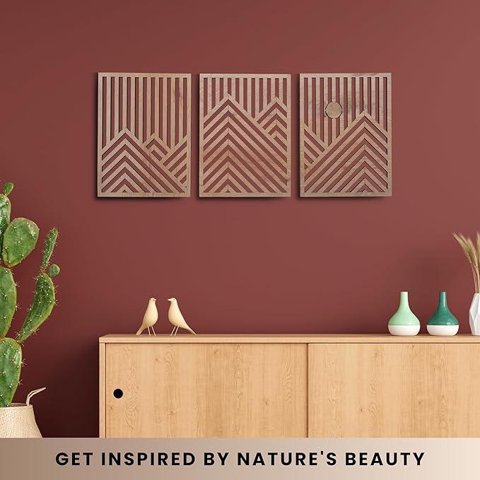 qmmp Modern Wooden Wall Sculptures - Image 5