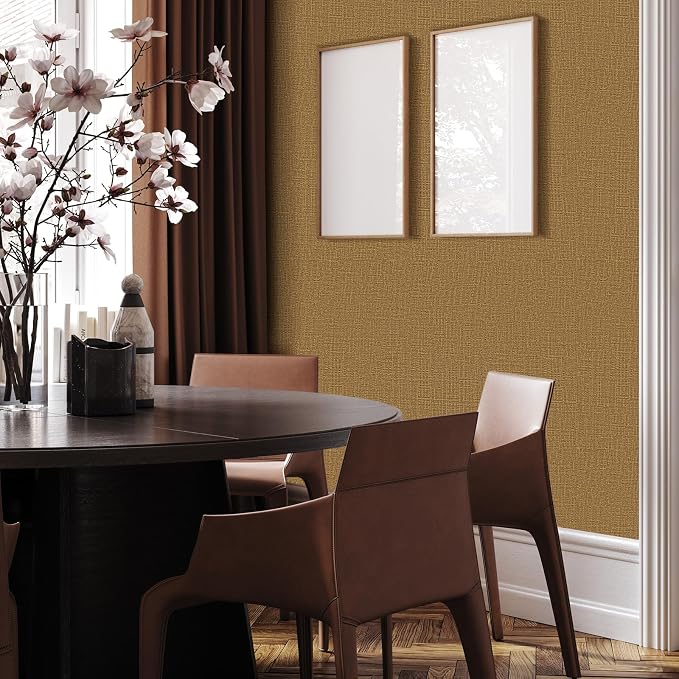 WADILE Grasscloth Peel and Stick Wallpaper 15.7in x 393.7in, Textured Contact - Image 4