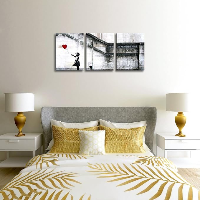 Wieco Art Banksy Grafitti Girl - Image 3